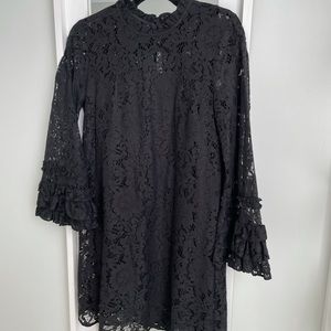 Black lace dress